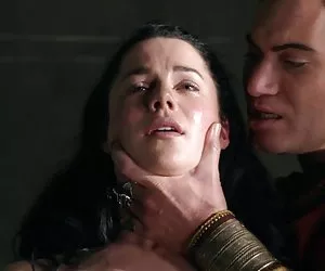 pulcino caldo sbattuto nella toilette