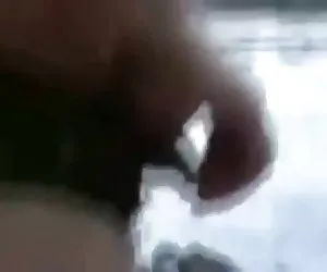 Troia scopa sulla strada