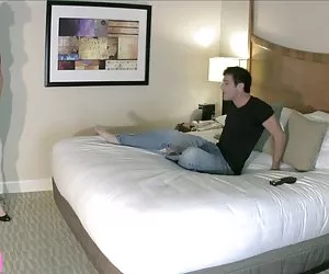 hornyagent lungo leggy bionda scopata duro all'esterno