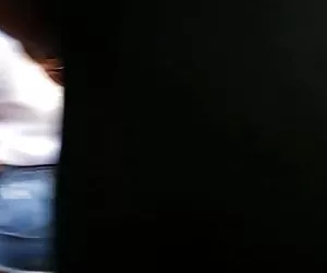 Busty Amy in calze a maglia