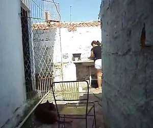 Catalina al di fuori del sesso anale a bordo piscina